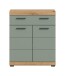 Hochschrank >Scout< in Artisan Eiche Nachbildung/Salbei - 74x88x31cm (BxHxT)