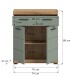 Hochschrank >Scout< in Artisan Eiche Nachbildung/Salbei - 74x88x31cm (BxHxT)
