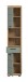 Hochschrank >Scout< in Artisan Eiche Nachbildung/Salbei - 37x191x31cm (BxHxT)