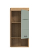 Hängeschrank >Scout< in Artisan Eiche Nachbildung/Salbei - 37x79x24cm (BxHxT)
