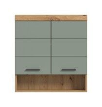 Hängeschrank >Scout< in Artisan Eiche Nachbildung/Salbei - 74x79x24cm (BxHxT)