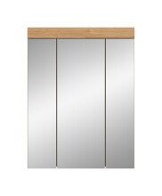 Badezimmerspiegelschrank >Scout< in Eiche Dekor / Spiegel - 60x79x18cm (BxHxT)