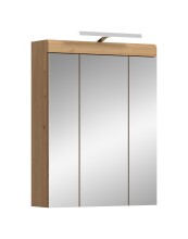 Badezimmerspiegelschrank >Scout< in Eiche Dekor /...