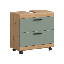 Waschbeckenunterschrank >Scout< in Eiche Dekor /...