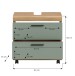 Waschbeckenunterschrank >Scout< in Eiche Dekor / Salbei - 60x60x34cm (BxHxT)