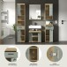 Badezimmer-Set >Scout< in Artisan Eiche Nachbildung/Salbei - 164x191x34 (BxHxT)