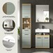 Badezimmer-Set >Scout< in Artisan Eiche Nachbildung/Salbei - 112x191x34 (BxHxT)