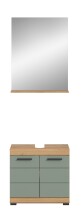 Badezimmer-Set >Scout< in Artisan Eiche Nachbildung/Salbei - 60x191x34cm (BxHxT)