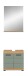 Badezimmer-Set >Scout< in Artisan Eiche Nachbildung/Salbei - 60x191x34cm (BxHxT)
