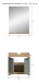 Badezimmer-Set >Scout< in Artisan Eiche Nachbildung/Salbei - 60x191x34cm (BxHxT)