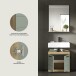 Badezimmer-Set >Scout< in Artisan Eiche Nachbildung/Salbei - 60x191x34cm (BxHxT)