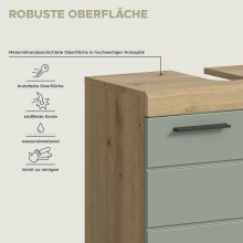 Badezimmer-Set >Scout< in Artisan Eiche Nachbildung/Salbei - 164x191x34 (BxHxT)