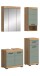 Badezimmer-Set >Scout< in Artisan Eiche Nachbildung/Salbei - 112x191x34 (BxHxT)