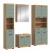 Badezimmer-Set >Scout< in Artisan Eiche Nachbildung/Salbei - 186x191x34 (BxHxT)