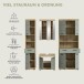 Badezimmer-Set >Scout< in Artisan Eiche Nachbildung/Salbei - 186x191x34 (BxHxT)