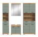 Badezimmer-Set >Scout< in Artisan Eiche Nachbildung/Salbei - 186x191x34 (BxHxT)