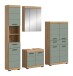 Badezimmer-Set >Scout< in Artisan Eiche Nachbildung/Salbei - 186x191x34 (BxHxT)