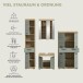 Badezimmer-Set >Scout< in Artisan Eiche Nachbildung/Salbei - 186x191x34 (BxHxT)