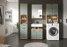 Badezimmer-Set >Scout< in Artisan Eiche Nachbildung/Salbei - 190x191x34 (BxHxT)