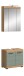Badezimmer-Set >Scout< in Artisan Eiche Nachbildung/Salbei - 60x191x34cm (BxHxT)