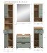 Badezimmer-Set >Scout< in Artisan Eiche Nachbildung/Salbei - 164x191x37 (BxHxT)