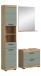 Badezimmer-Set >Scout< in Artisan Eiche Nachbildung/Salbei - 112x191x34 (BxHxT)