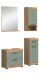 Badezimmer-Set >Scout< in Artisan Eiche Nachbildung/Salbei - 112x191x34 (BxHxT)