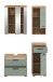 Badezimmer-Set >Scout< in Artisan Eiche Nachbildung/Salbei - 112x191x34 (BxHxT)
