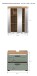 Badezimmer-Set >Scout< in Artisan Eiche Nachbildung/Salbei - 60x191x34cm (BxHxT)