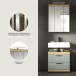 Badezimmer-Set >Scout< in Artisan Eiche Nachbildung/Salbei - 60x191x34cm (BxHxT)
