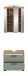 Badezimmer-Set >Scout< in Artisan Eiche Nachbildung/Salbei - 60x191x34cm (BxHxT)