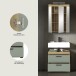 Badezimmer-Set >Scout< in Artisan Eiche Nachbildung/Salbei - 60x191x34cm (BxHxT)