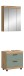 Badezimmer-Set >Scout< in Artisan Eiche Nachbildung/Salbei - 60x191x34cm (BxHxT)