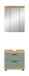 Badezimmer-Set >Scout< in Artisan Eiche Nachbildung/Salbei - 60x191x34cm (BxHxT)