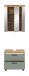 Badezimmer-Set >Scout< in Artisan Eiche Nachbildung/Salbei - 60x191x34cm (BxHxT)