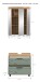 Badezimmer-Set >Scout< in Artisan Eiche Nachbildung/Salbei - 60x191x34cm (BxHxT)