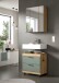 Badezimmer-Set >Scout< in Artisan Eiche Nachbildung/Salbei - 60x191x34cm (BxHxT)