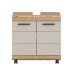Waschbeckenunterschrank >Scout< in Evoke Oak Dekor / Kaschmir - 60x60x34 (BxHxT)