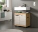 Waschbeckenunterschrank >Scout< in Evoke Oak Dekor / Kaschmir - 60x60x34 (BxHxT)