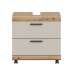 Waschbeckenunterschrank >Scout< in Evoke Oak Dekor / Kaschmir - 60x60x34 (BxHxT)