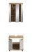 Badezimmer-Set >Scout< in Evoke Oak Nachbildung/Kaschmir - 60x191x34cm (BxHxT)