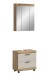 Badezimmer-Set >Scout< in Evoke Oak Nachbildung/Kaschmir - 60x191x34cm (BxHxT)