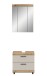 Badezimmer-Set >Scout< in Evoke Oak Nachbildung/Kaschmir - 60x191x34cm (BxHxT)