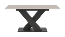 Kulissen-Esstisch >Motion< ausziehbar in Grau/Kaschmir - 150-190x76x90cm (BxHxT)