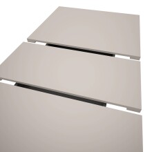 Kulissen-Esstisch >Motion< ausziehbar in Grau/Kaschmir - 150-190x76x90cm (BxHxT)