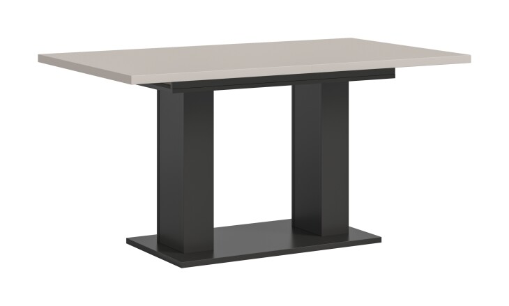 Kulissen-Esstisch >Motion< ausziehbar in Grau/Kaschmir - 150-190x76x90cm (BxHxT)