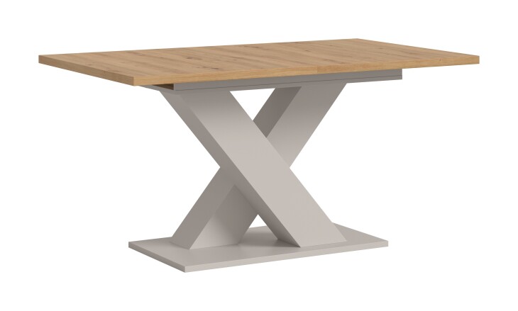 Kulissen-Esstisch >Motion< ausziehbar, Kaschmir/Artisan Eiche Dekor - 150-190x76x90cm (BxHxT)