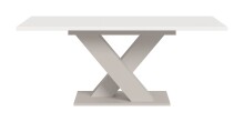 Kulissen-Esstisch >Motion< ausziehbar, Kaschmir/Weiß - 150-190x76x90cm (BxHxT)