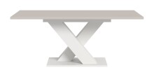 Kulissen-Esstisch >Motion< ausziehbar, Weiß/Kaschmir - 150-190x76x90cm (BxHxT)