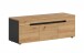 Schuhbank >Canu< in Basalt grau/Artisan Eiche Nachbildung - 120x43x37cm (BxHxT)